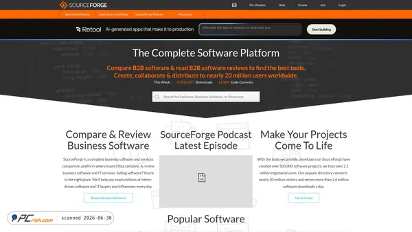 sourceforge.net screenshot