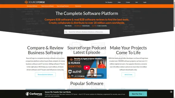 sourceforge.net screenshot