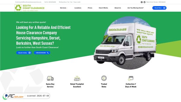 southcoastclearanceservices.com screenshot