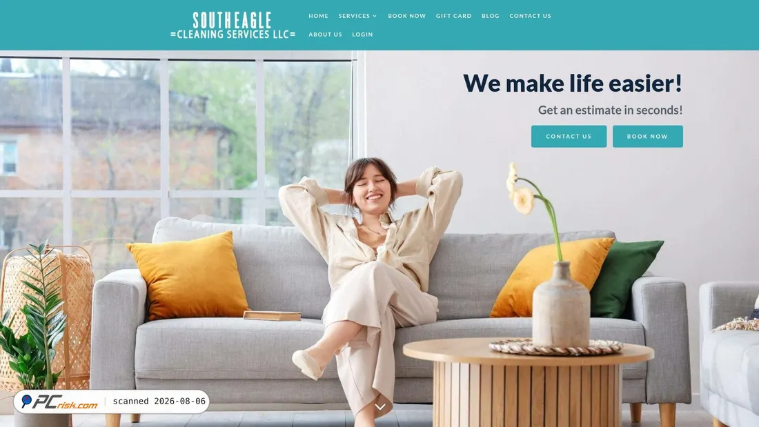 Screenshot of southeaglecleaning.com