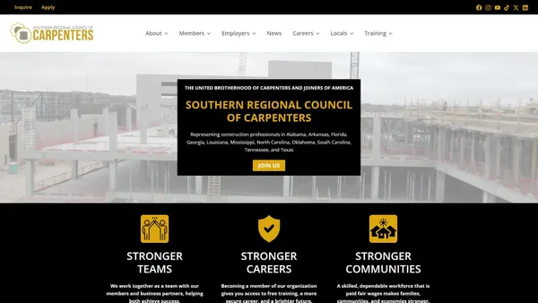 Screenshot di southernrcc.org