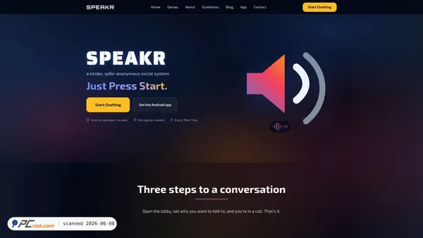speakr.online screenshot
