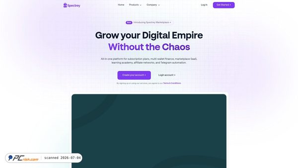 spectrey.com screenshot