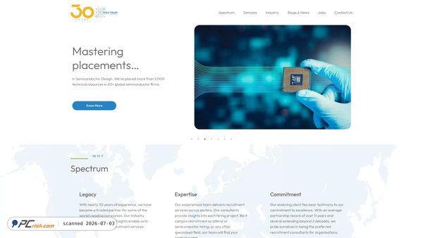 spectrumconsultants.com screenshot