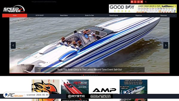 speedonthewater.com screenshot