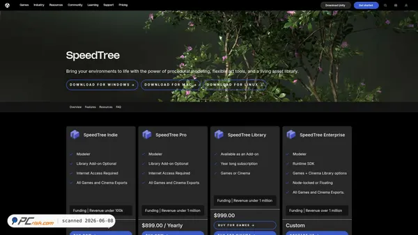 speedtree.com screenshot
