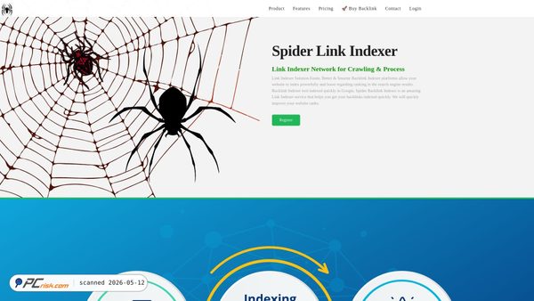 spiderindexer.com screenshot