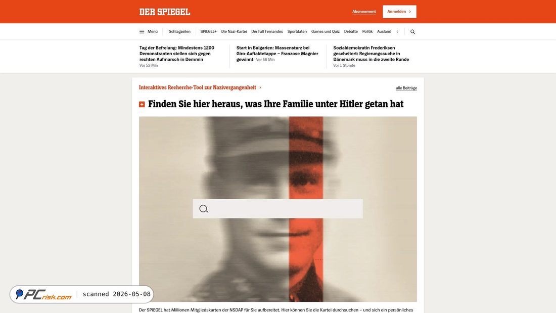 Screenshot von spiegel.de