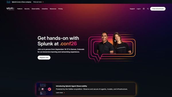splunkcloud.com screenshot