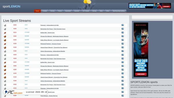 sportlemon.net screenshot