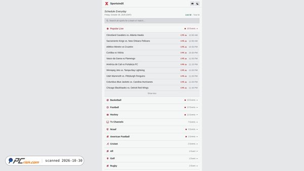 Screenshot di sportsindx.st