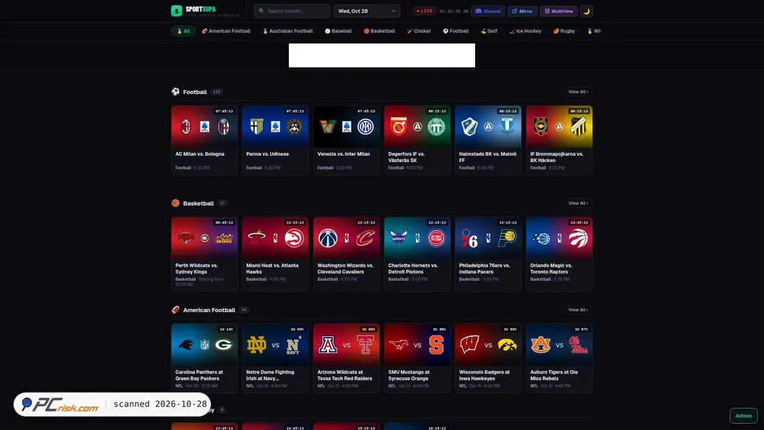 Screenshot of sportsupa.st