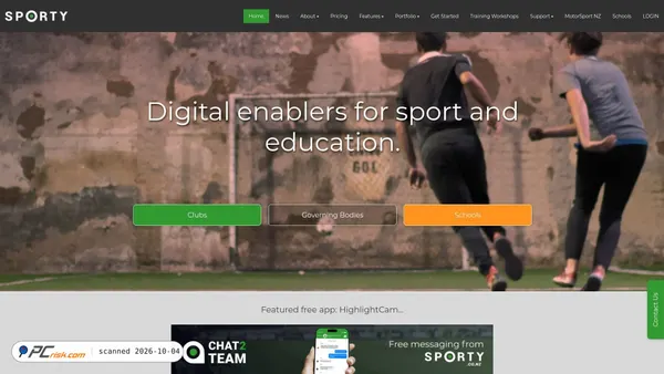 sporty.co.nz screenshot
