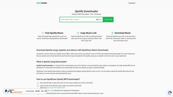 spotidown.app screenshot
