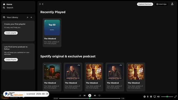 spotify-clone-tau-gold.vercel.app Screenshot