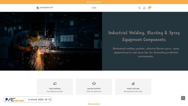 spraytipnozzle.com screenshot