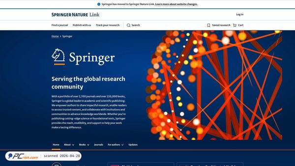 springer.com screenshot