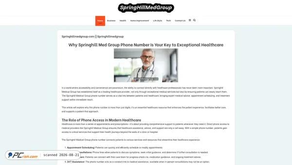 springhillmedgroup.net screenshot