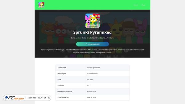 sprunkipyramixed.net screenshot