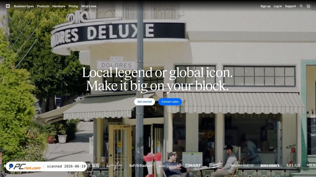 Screenshot of square.site