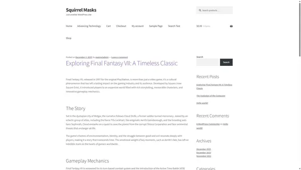 squirrelmasks.com Screenshot