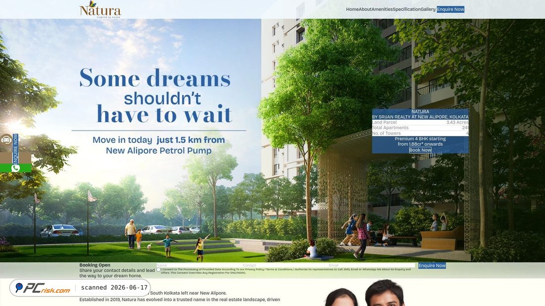 Screenshot of srijannatura.com