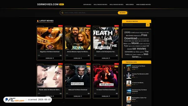 Screenshot van ssr-movies.com