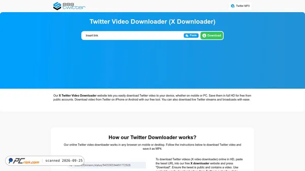 ssstwitter.com screenshot