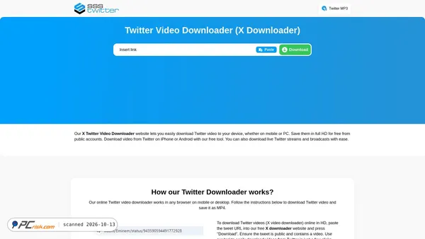 ssstwitter.com screenshot