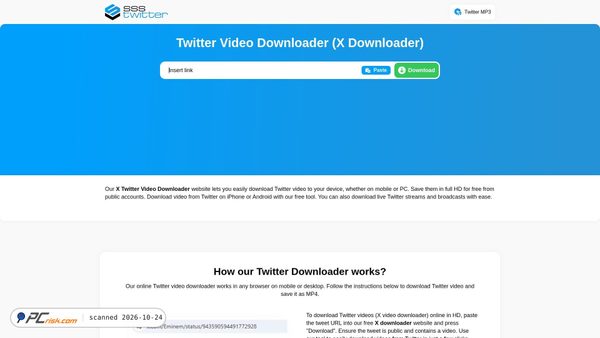ssstwitter.com Screenshot