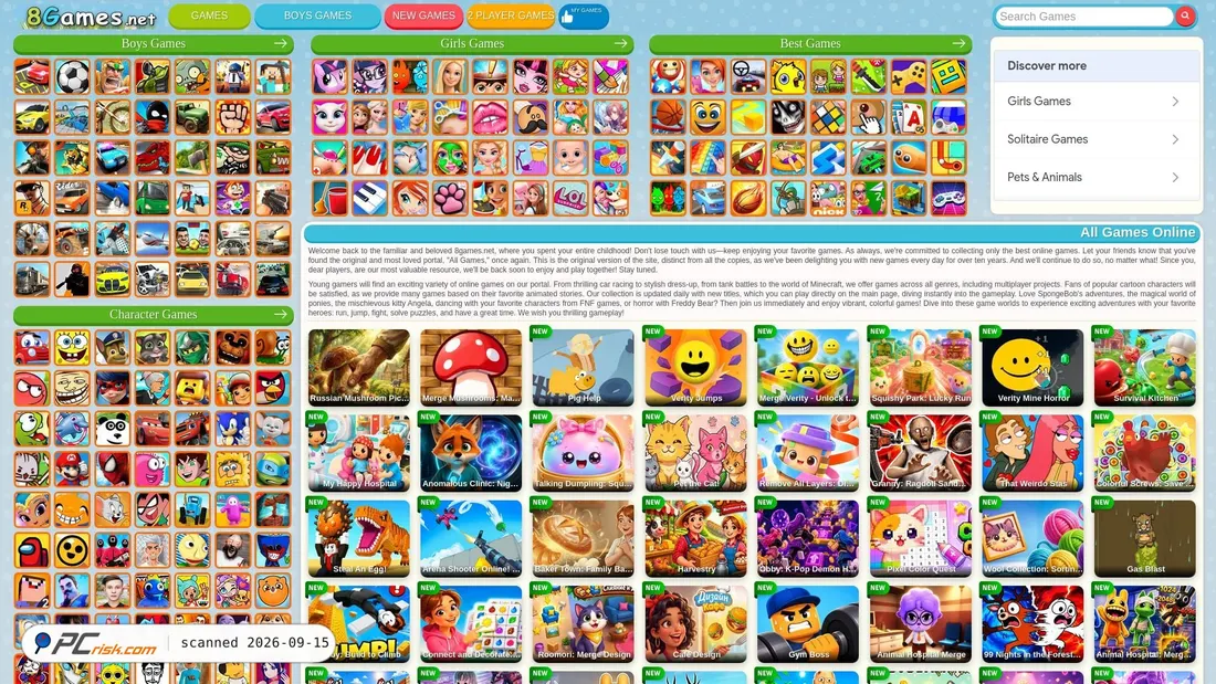Capture d’écran de st.8games.net