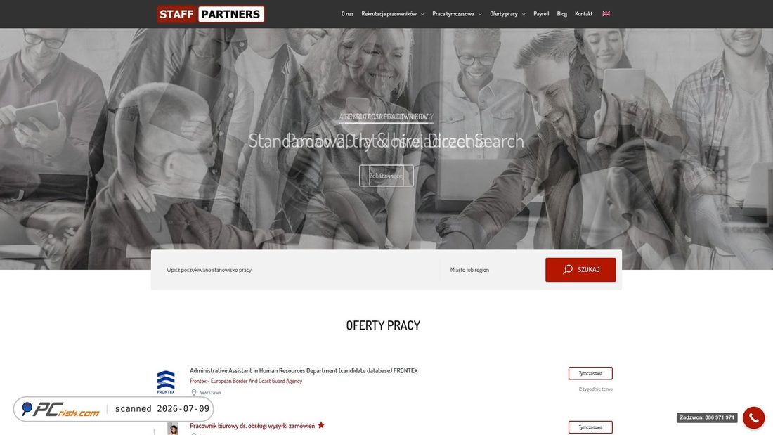 Screenshot of staffpartners.pl