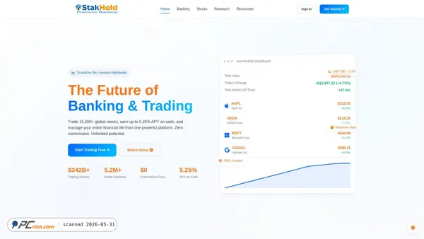 stakhold.com screenshot