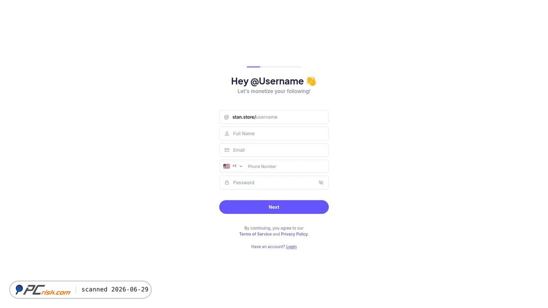 Screenshot of stan.store