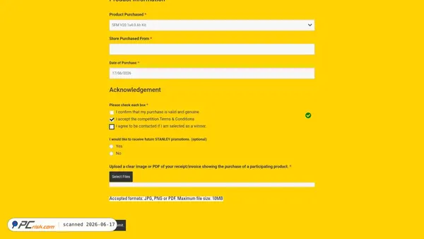 stanleytoolspromo.co.za screenshot
