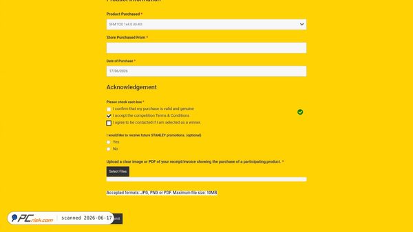 stanleytoolspromo.co.za screenshot