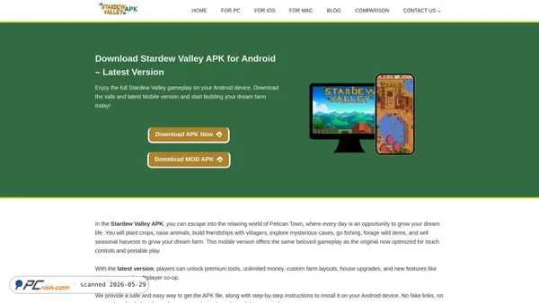 stardewapkvalley.com screenshot