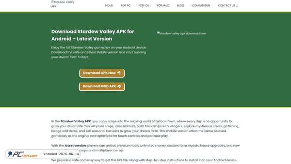stardewapkvalley.com screenshot