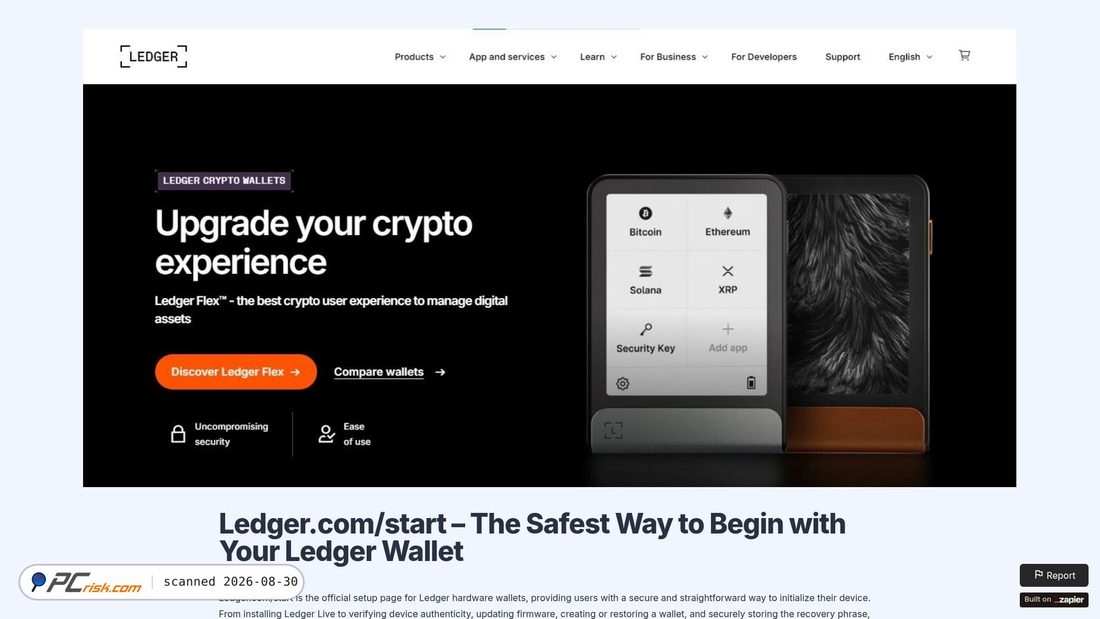 Screenshot of start-ledgren.zapier.app