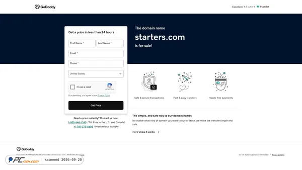 starters.com screenshot