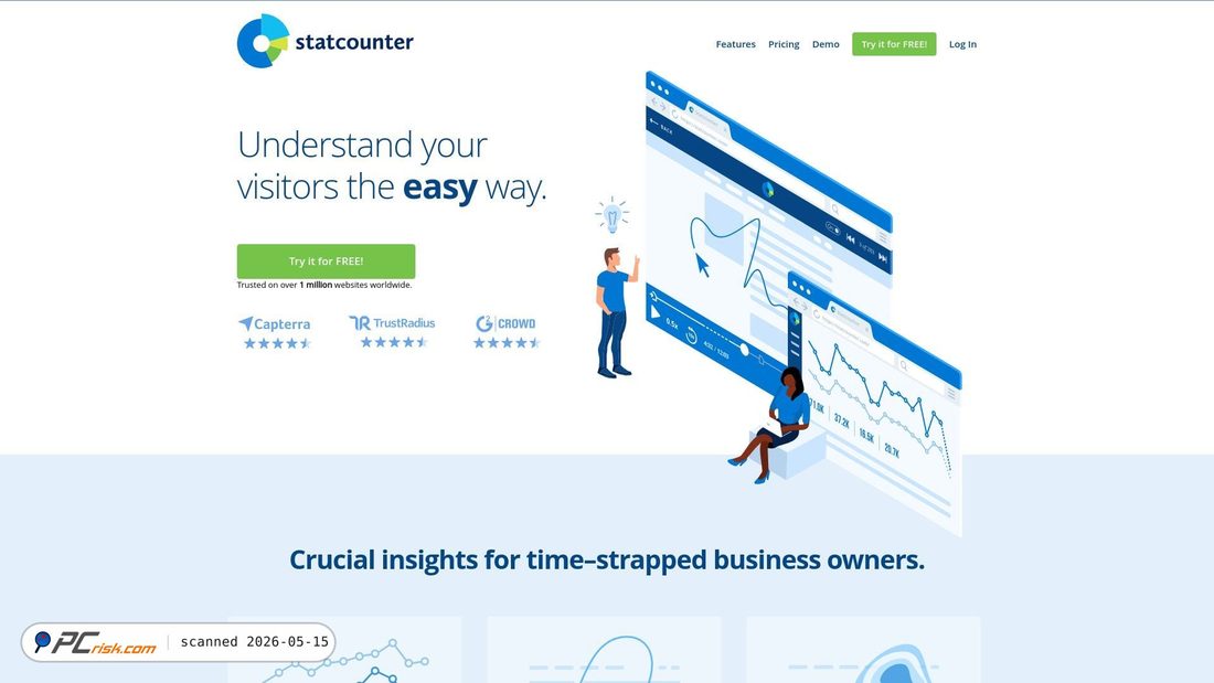 Screenshot von statcounter.com
