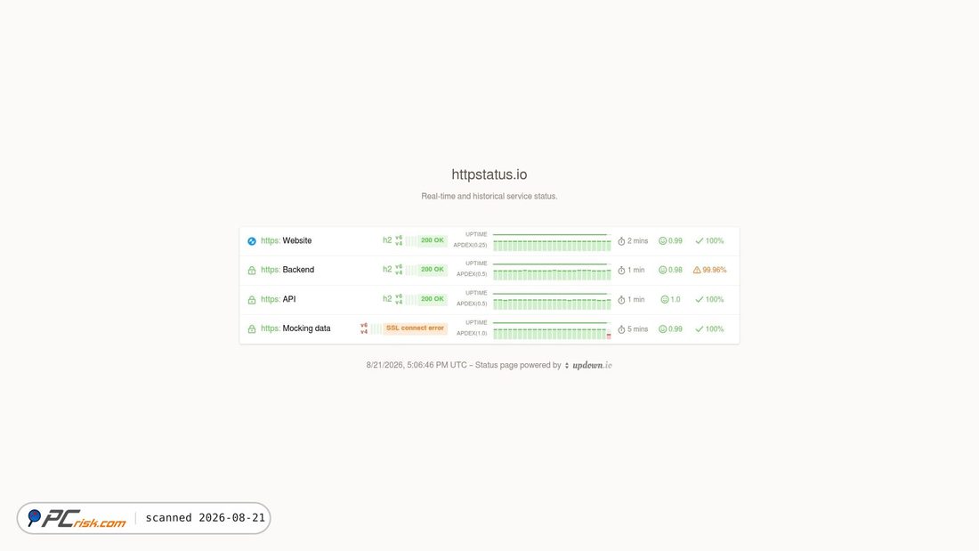 Captura de pantalla de status.httpstatus.io