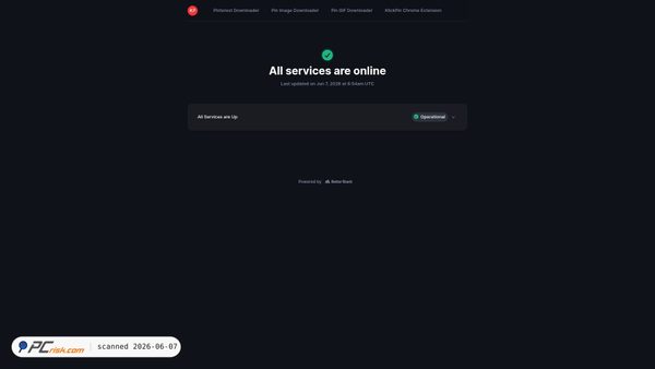 status.klickpin.com screenshot