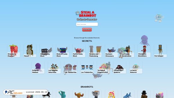 stealsabrainrot.com screenshot