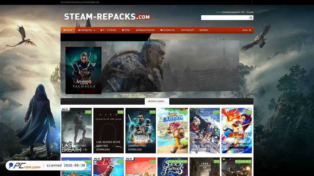 Screenshot di steam-repacks.net