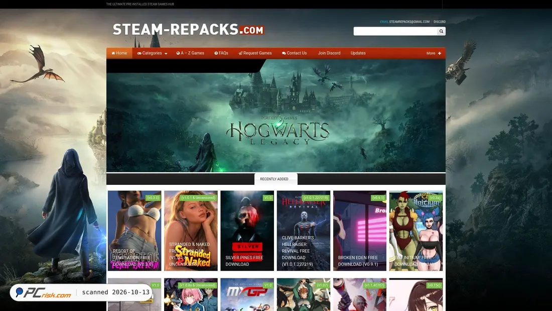Screenshot van steam-repacks.net
