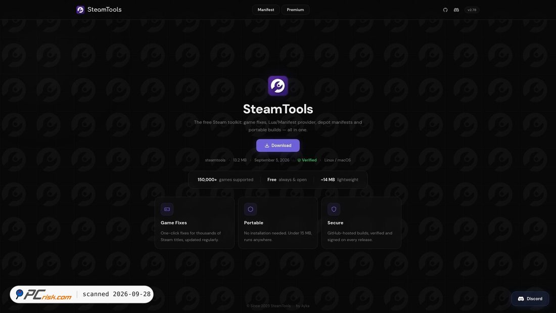 Is steamtools.app Safe? Security Scan Report | PCrisk