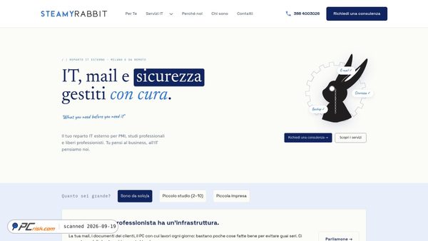 Screenshot di steamyrabbit.com