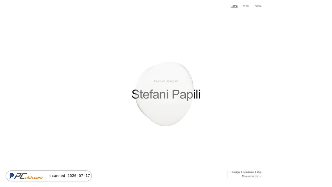 Screenshot of stefanipapili.com
