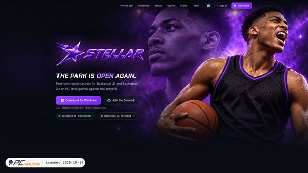 Screenshot di stellarclient.net
